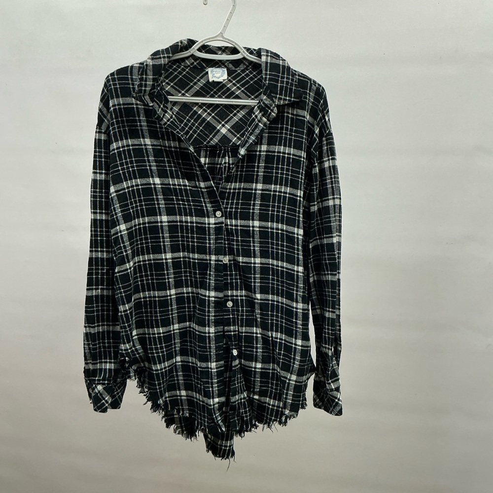 Blue Rain Monochrome Plaid Shirt